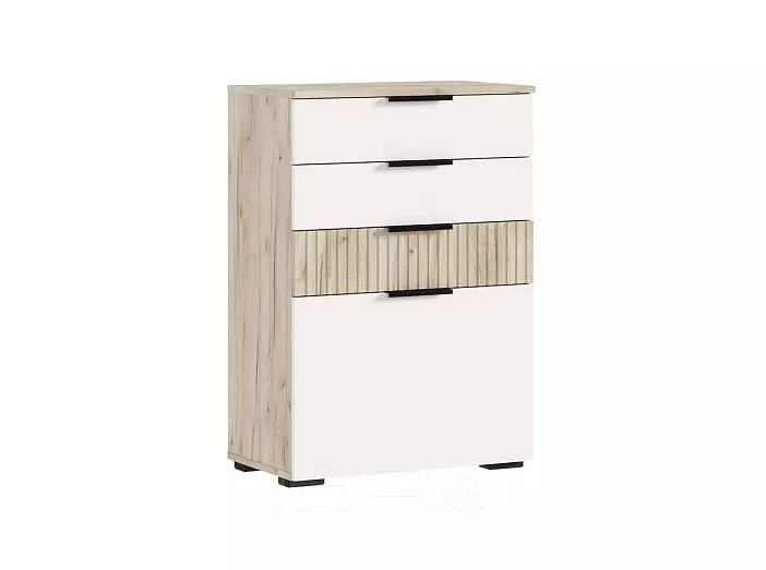 Роджина Комод (600) (Кашемир/Дуб Крафт серый, Дуб Крафт серый)