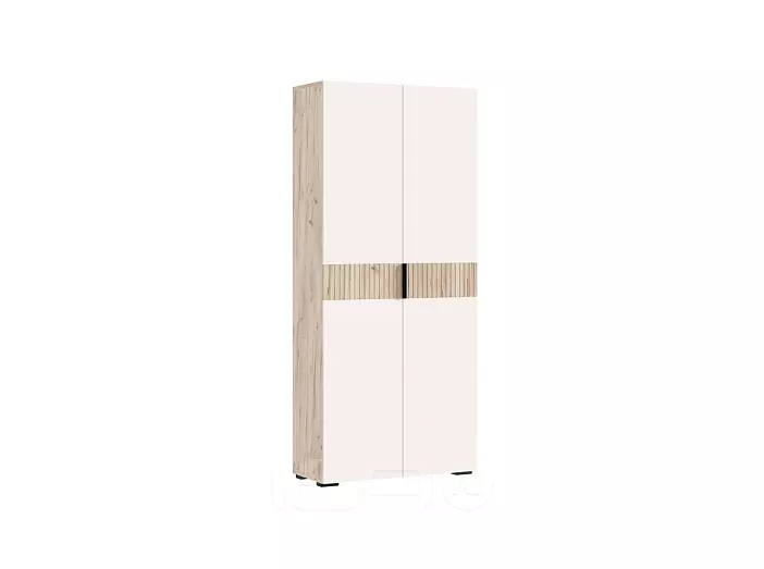 Шкаф 800x346x1826 Роджина Кашемир, Дуб Крафт серый/дуб крафт серый ЛДСП