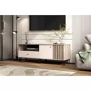 Роджина Тумба ТВ (1500) (Кашемир, Дуб Крафт серый)