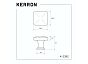 Ручка-кнопка Kerron графит K-2392 GF