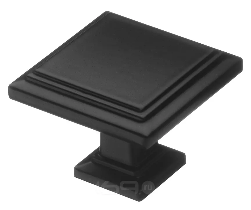 Ручка-кнопка RK-105 BL, матовый черный