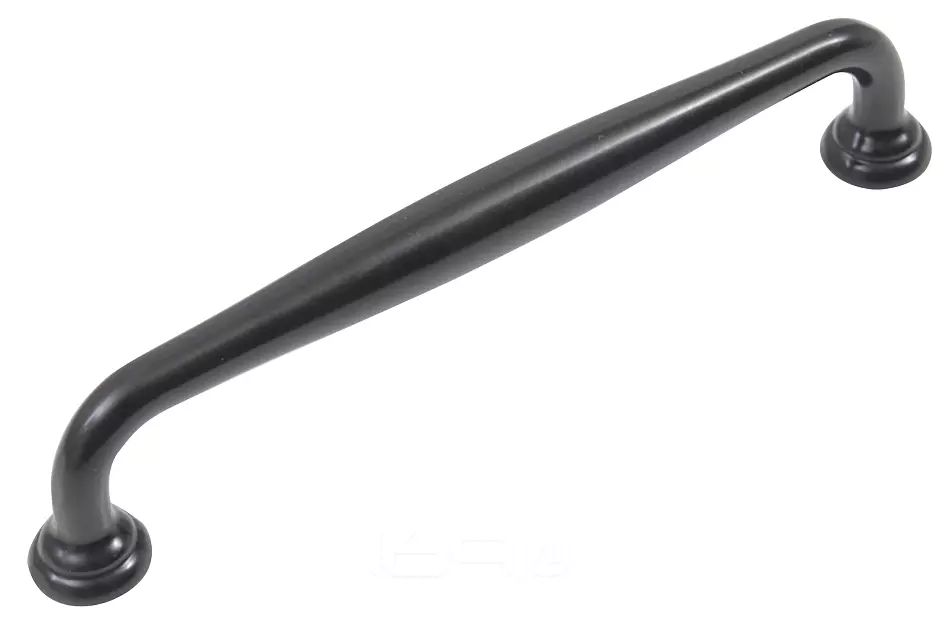 Ручка скоба мебельная URSULA RS433BL.4 BL Черный матовый 128 мм