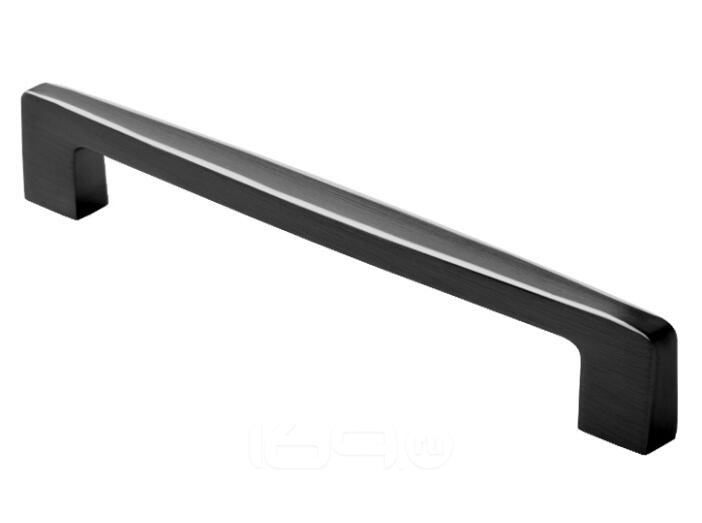 Ручка-скоба S-2626-128 BLC, 128 мм, матовый чёрный/хром