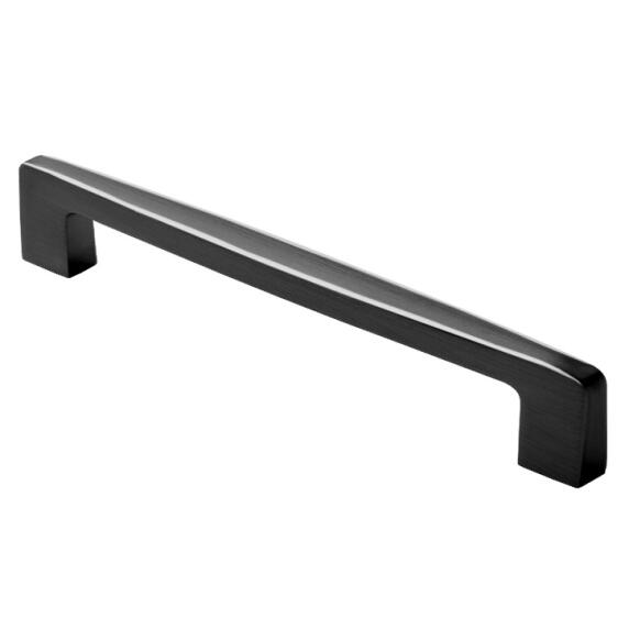 Ручка-скоба S-2626-128 BLC, 128 мм, матовый чёрный/хром
