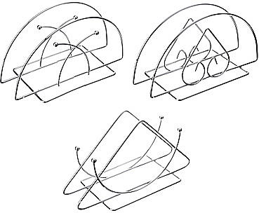 Салфетница металлическая VETTA, 13х7х6 см, 3 дизайна