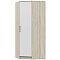 Шкаф 850x850x2016 Мартина Белый глянец/сонома ЛДСП