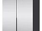Шкаф 2-х дверный 988*2386*610 Серый уголь С Зеркалом Лаура 6