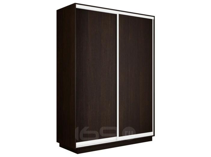 Шкаф Экспресс 2 2-х дверный Дуо ЛДСП (Белый профиль) Венге 1200x2200x450