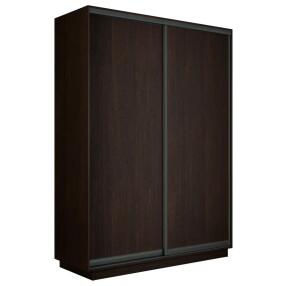 Шкаф Экспресс 2 2-х дверный Дуо ЛДСП (Чёрный профиль) Венге 1200x2200x450