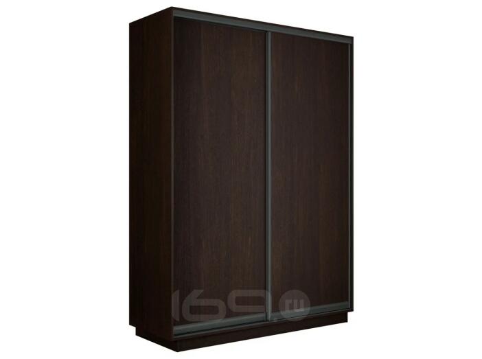 Шкаф Экспресс 2 2-х дверный Дуо ЛДСП (Чёрный профиль) Венге 1600x2200x450