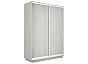 Шкаф Экспресс 2 Широкий 2-х дверный Дуо ЛДСП (Белый профиль) Ясень Анкор светлый 1800*2400*600