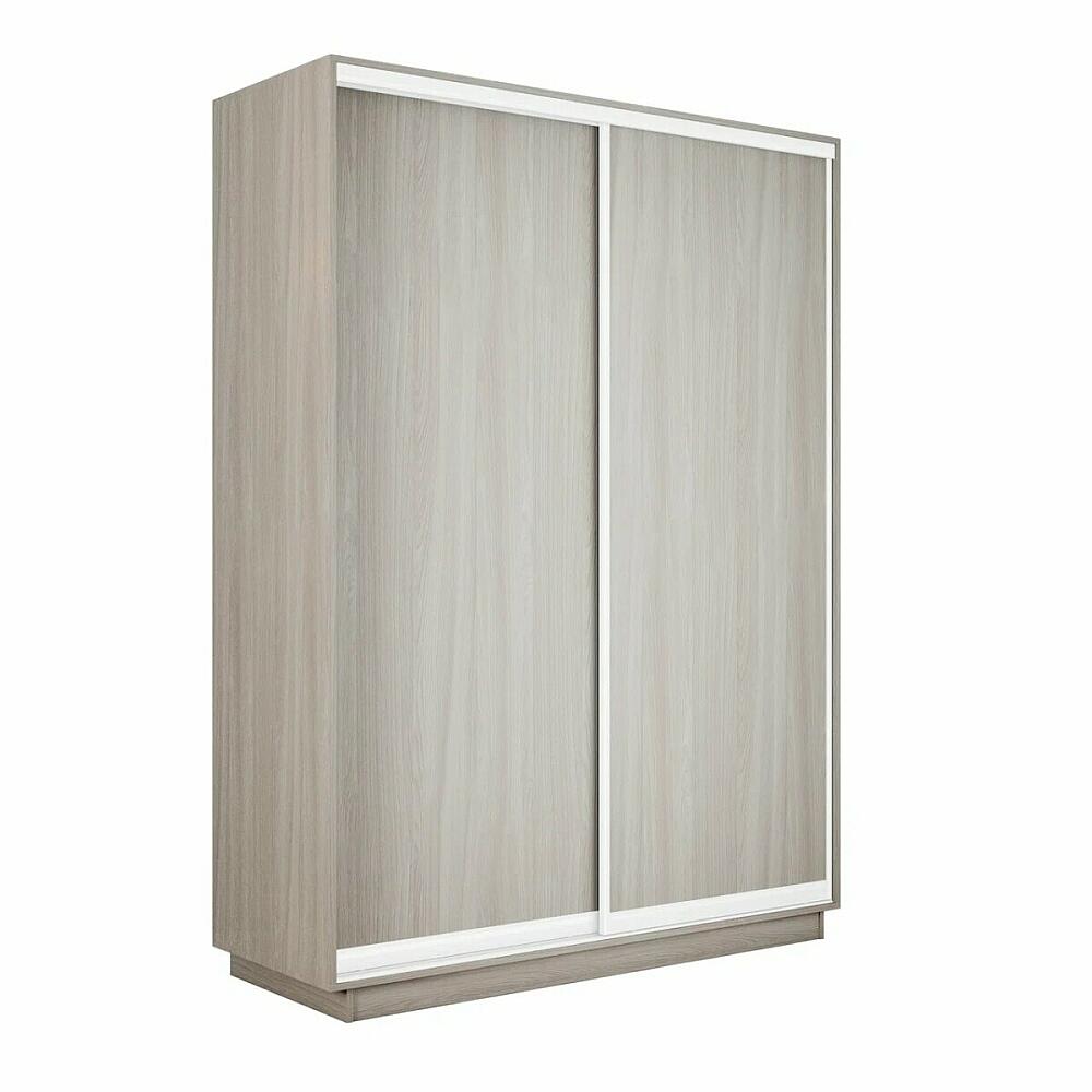 Шкаф Экспресс 2 Широкий 2-х дверный Дуо ЛДСП Белый профиль Ясень Шимо Светлый 18002200600 38955₽