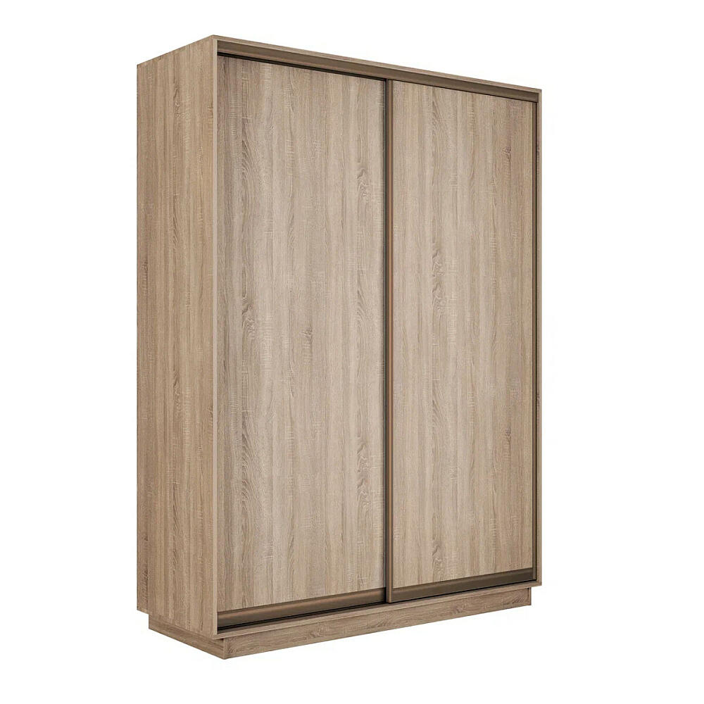 Шкаф Экспресс 2 Широкий 2-х дверный Дуо ЛДСП Бронзовый профиль Дуб сонома 18002200450 34305₽