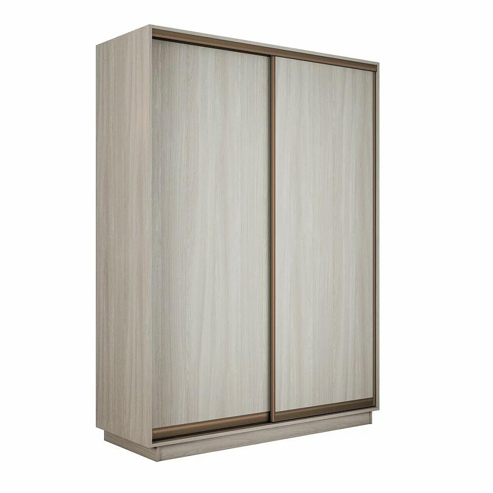 Шкаф Экспресс 2 Широкий 2-х дверный Дуо ЛДСП Бронзовый профиль Ясень Шимо Светлый 18002400600 42525₽