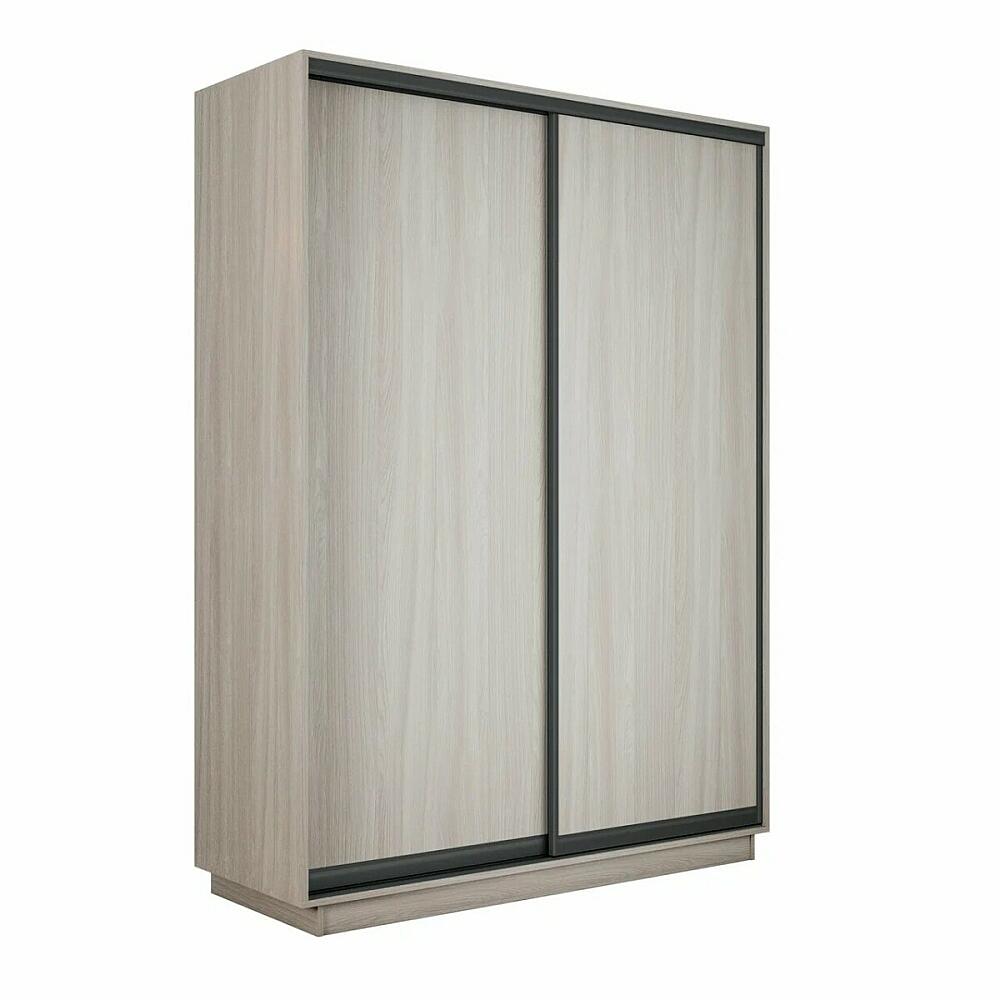 Шкаф Экспресс 2 Широкий 2-х дверный Дуо ЛДСП Чёрный профиль Ясень Шимо Светлый 18002400600 42525₽