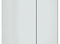 Шкаф Экспресс 2 Широкий 2-х дверный Дуо ЛДСП (Серебряный профиль) Белый снег 1800*2400*450