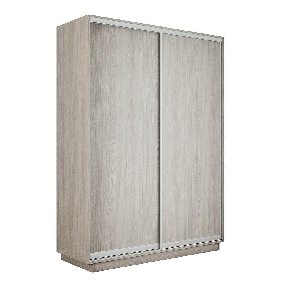 Шкаф Экспресс 2 Широкий 2-х дверный Дуо ЛДСП Серебряный профиль Ясень Шимо Светлый 18002200600 38955₽