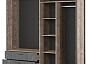 Шкаф HUGO 4-х дверный Дуб Гранж/Железный камень