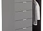 Шкаф - комод Люсия с ящиками Графит/Графит 1046*1272*560