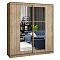 Шкаф-купе 1700x650x2200 Элегант Ясень шимо темный/ясень шимо темный зеркало, ЛДСП