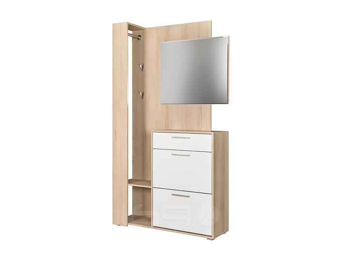 Шкаф многоцелевого назначения Эго 03.295 Бук песочный/Белый