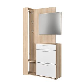 Шкаф многоцелевого назначения Эго 03.295 Бук песочный/Белый