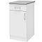 Шкаф напольный 40 + фасад + столешница Уют 275.03МСТ Белый/Белый