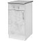 Шкаф напольный 40 + фасад + столешница Уют 275.03МСТ Бетон/Белый