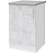 Шкаф напольный 50 + фасад + столешница Уют 275.08МСТ Бетон/Белый