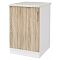 Шкаф напольный 50 + фасад Уют + столешница Белый/Дуб сонома