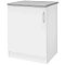 Шкаф напольный 60 + фасад + столешница Уют 275.06МСТ Белый/Белый