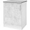Шкаф напольный 60 + фасад + столешница Уют 275.06МСТ Бетон/Белый