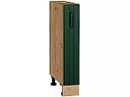 Шкаф нижний бутылочница Дублин Special Green/Дуб Вотан 816*150*478
