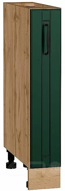 Шкаф нижний бутылочница Дублин Special Green/Дуб Вотан 816*150*478