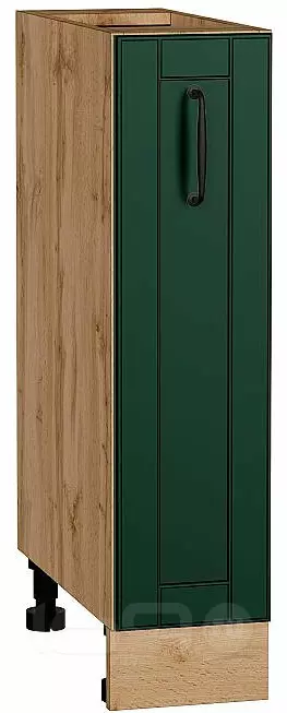 Шкаф нижний бутылочница Дублин Special Green/Дуб Вотан 816*200*478