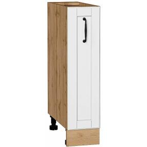 Шкаф нижний бутылочница Дублин Special White/Дуб Вотан 816*200*478