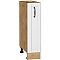 Шкаф нижний бутылочница Дублин Special White/Дуб Вотан 816*200*478