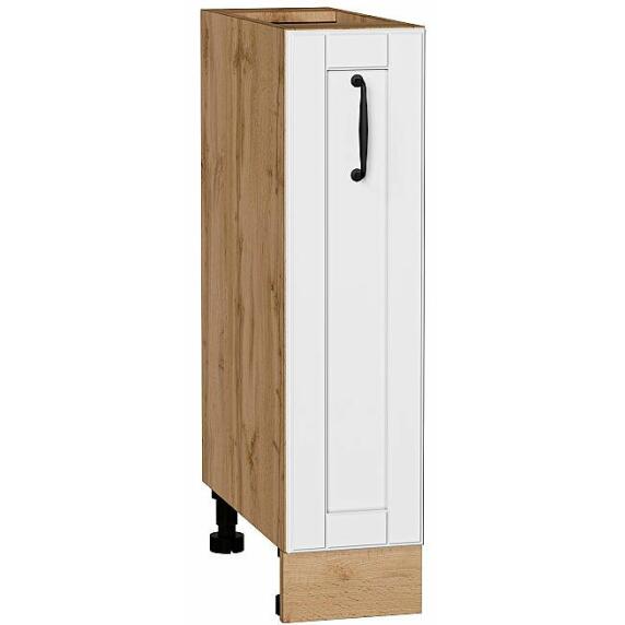 Шкаф нижний бутылочница Дублин Special White/Дуб Вотан 816*200*478