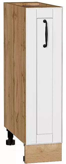 Шкаф нижний бутылочница Дублин Special White/Дуб Вотан 816*200*478