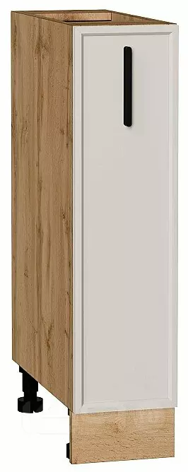 Шкаф нижний бутылочница Фрейм Cream Silk Дуб Вотан 816*200*484