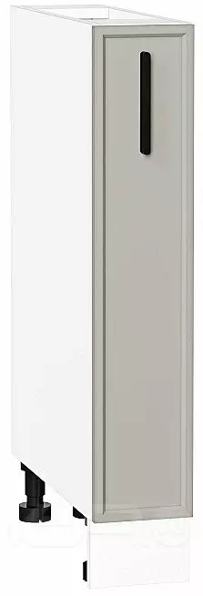 Шкаф нижний бутылочница Фрейм Grey Silk Белый 816*150*484