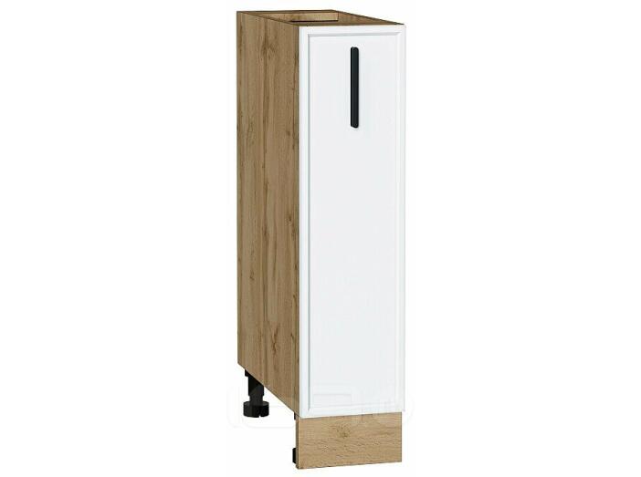 Шкаф нижний бутылочница Фрейм White Silk Дуб Вотан 816*200*484