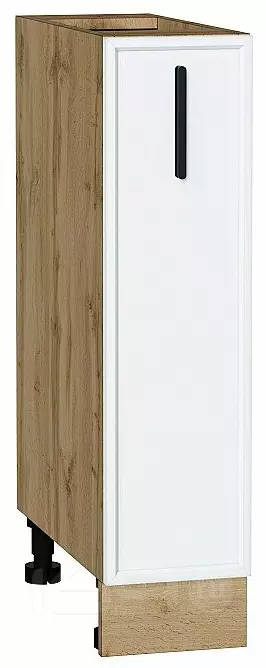 Шкаф нижний бутылочница Фрейм White Silk Дуб Вотан 816*200*484