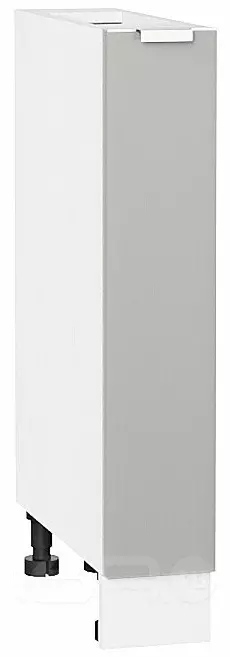 Шкаф нижний бутылочница Фьюжн Silky Light Grey Белый 816*150*480