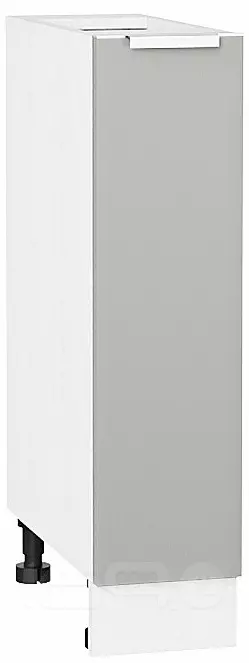 Шкаф нижний бутылочница Фьюжн Silky Light Grey Белый 816*200*480