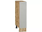Шкаф нижний бутылочница Фьюжн Silky Light Grey Дуб Вотан 816*200*480