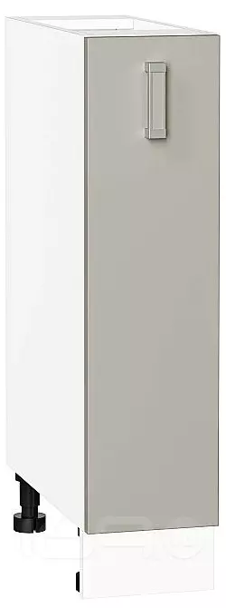 Шкаф нижний бутылочница Лофт Grey Silk/Белый 816*200*480