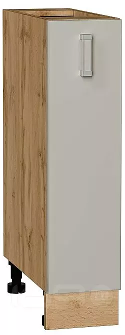 Шкаф нижний бутылочница Лофт Grey Silk/Дуб Вотан 816*200*480