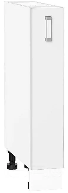 Шкаф нижний бутылочница Лофт White Silk/Белый 816*150*480