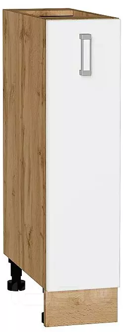 Шкаф нижний бутылочница Лофт White Silk/Дуб Вотан 816*200*480